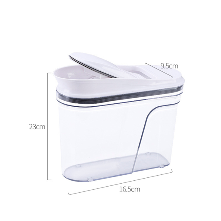 Kitchen food plastic sealed storage jar