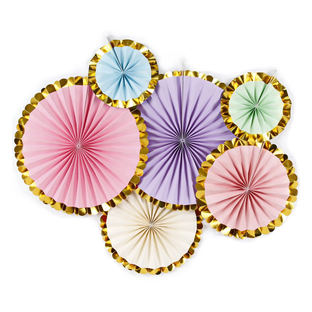 gold foil paper fan gold foil paper fan