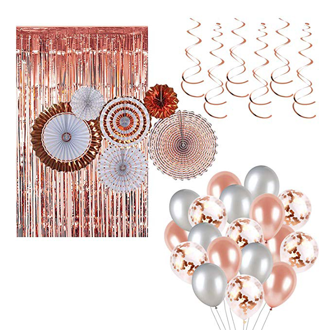 rose gold wedding decoration set