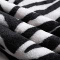 printed Zebra printed flannel fleece fabric