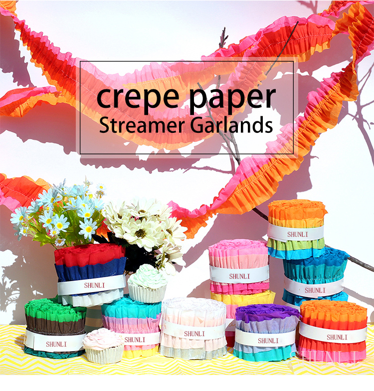 paper crepe streamer for wedding party paper crepe streamer for wedding party