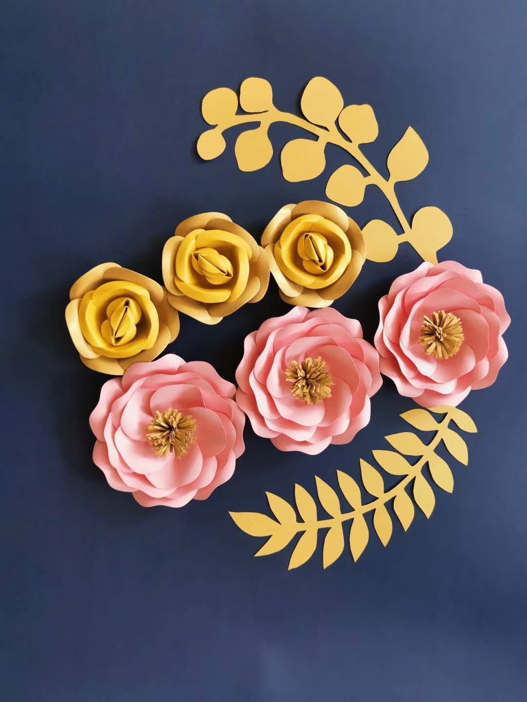 vintage background foam paper flower