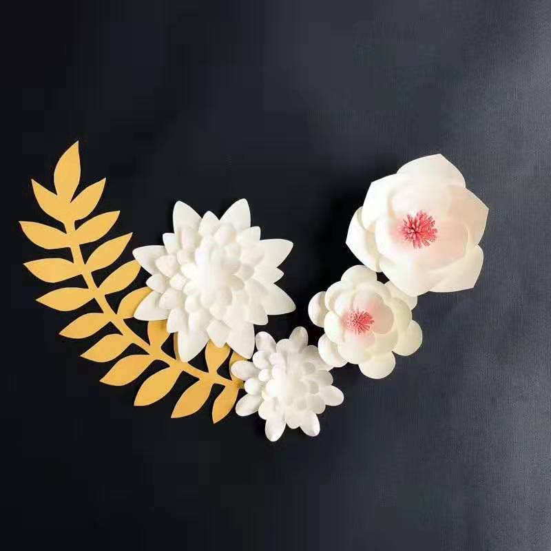 3D flowers wall paper 