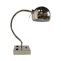 Brushed chrome table lamp Brushed chrome table lamp