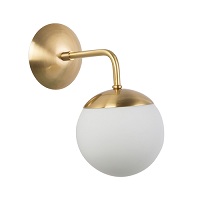 Modern brass wall sconce