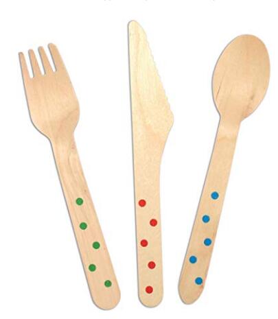 Wooden Disposable flatware set