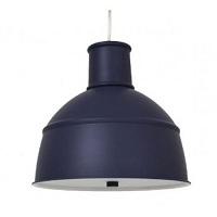 Black industrial ceiling light