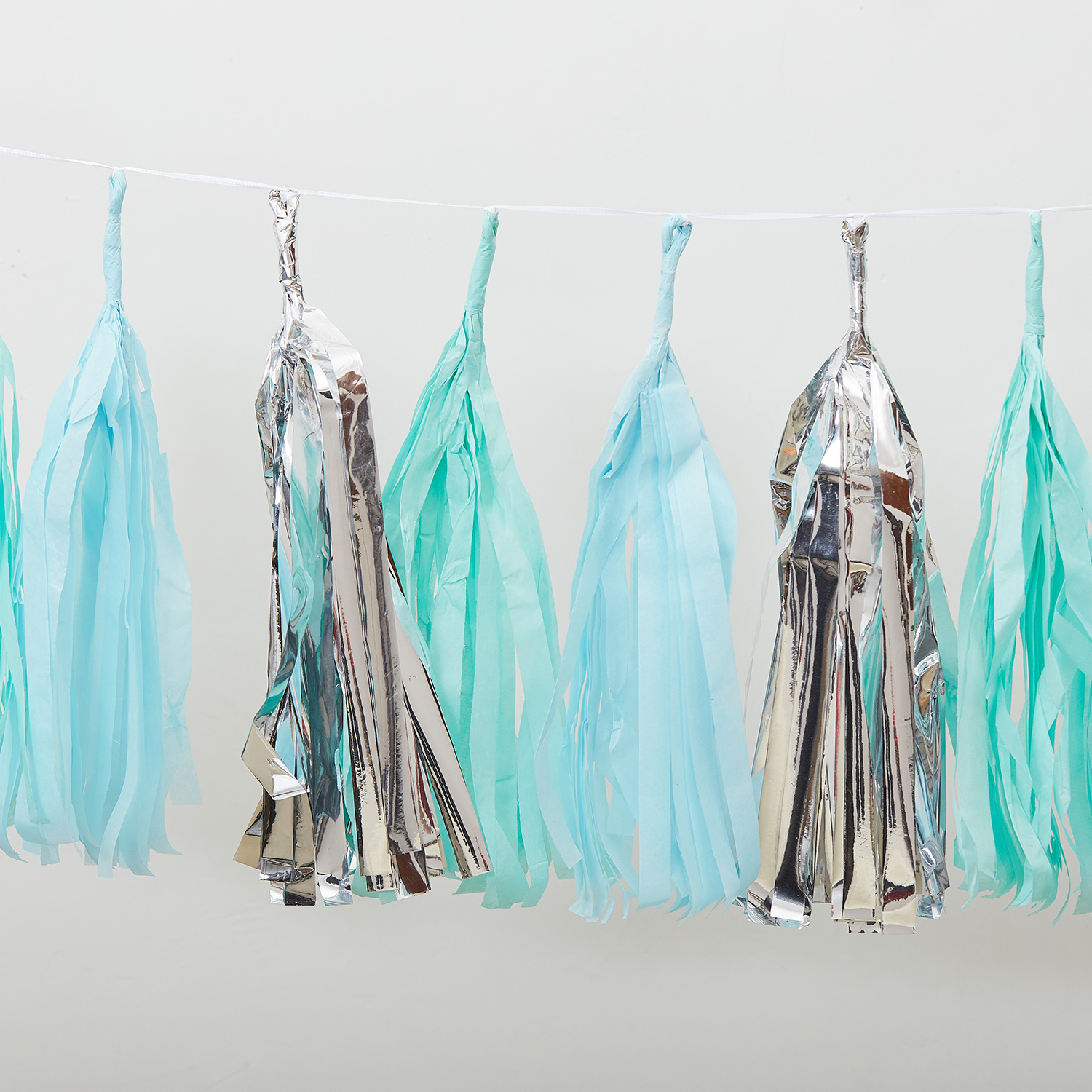 tissue paper tassel garland