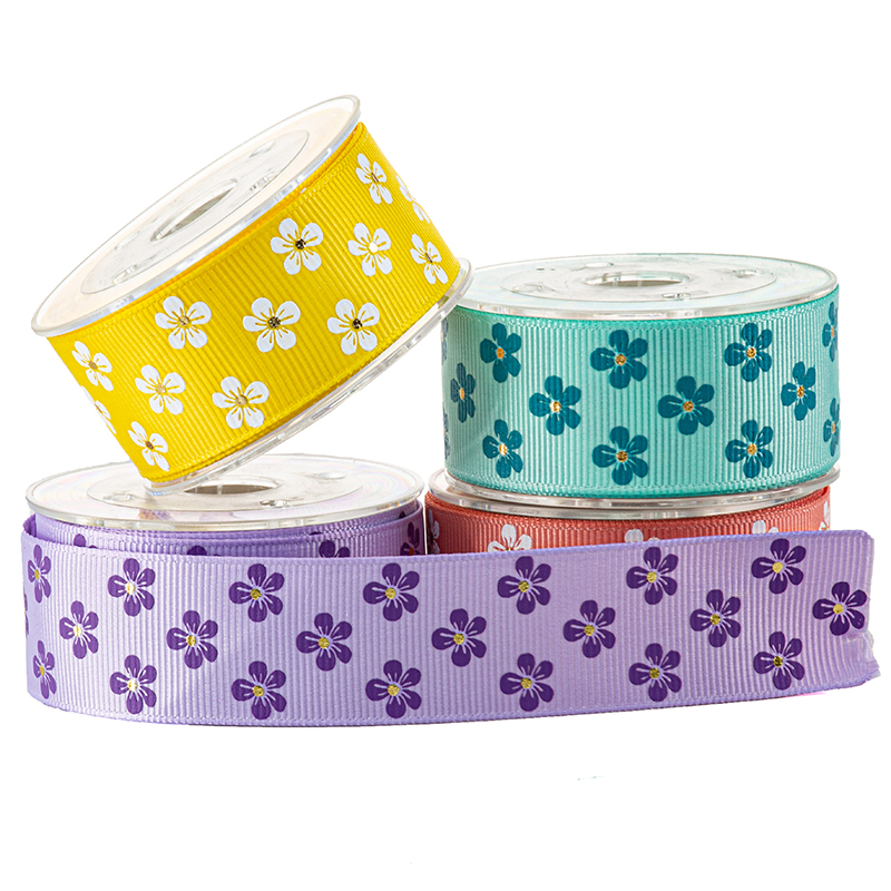 Printed Flower Ribbon