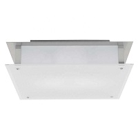 Square frosted glass ceiling light