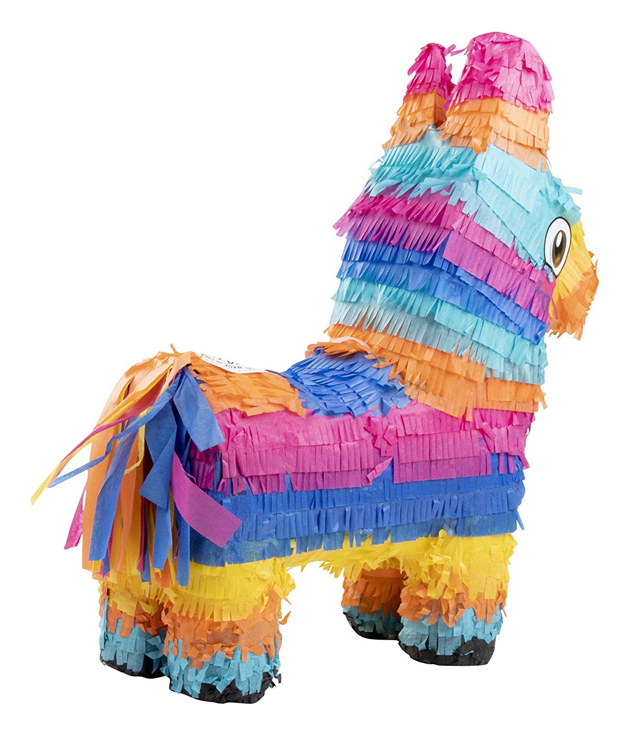 mexico rainbow paper pinatas 