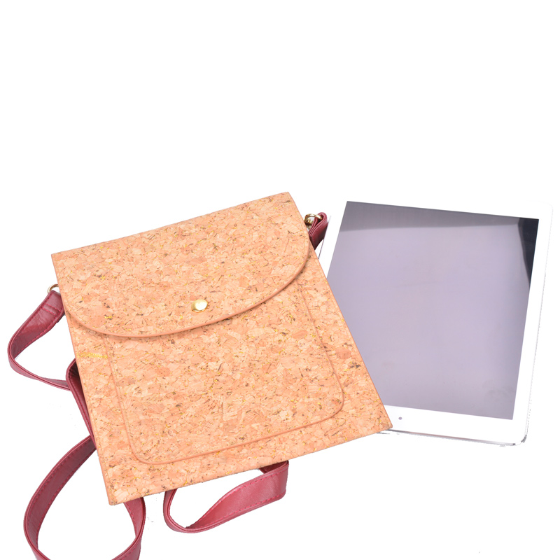 Vegan Cork 11 Inch Tablet Shoulder Bag 