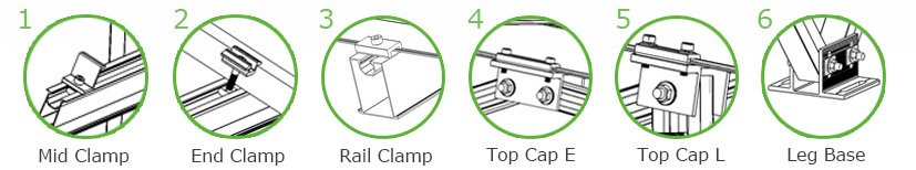 CP-KC-W Aluminum Ground Mounting System