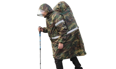 Waterproof pvc army poncho