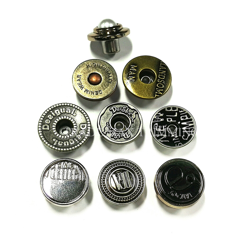 brass metal jeans button