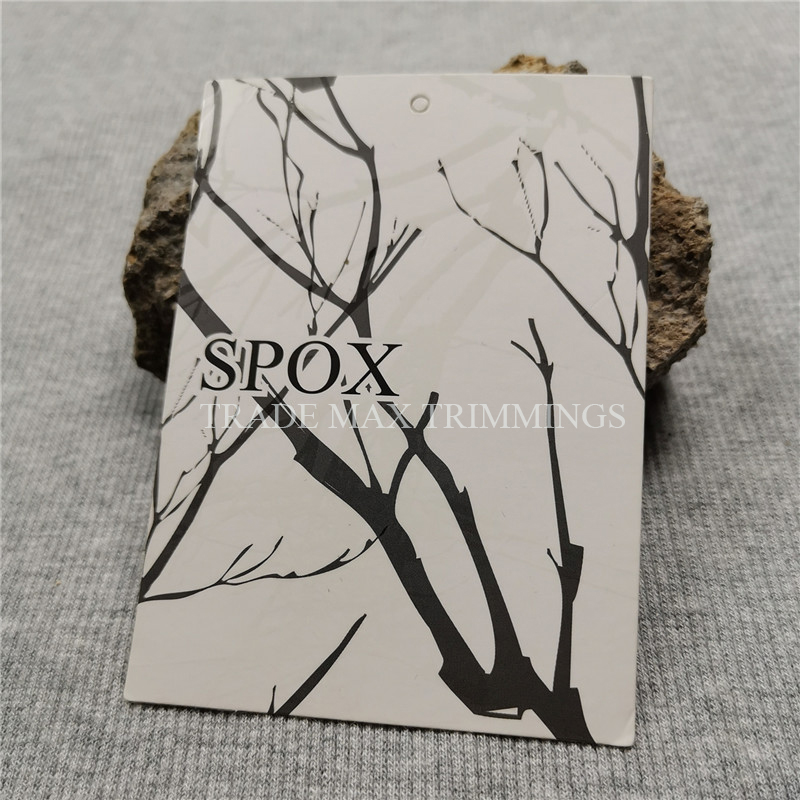 glossy surface hangtag for garment glossy surface hangtag for garment