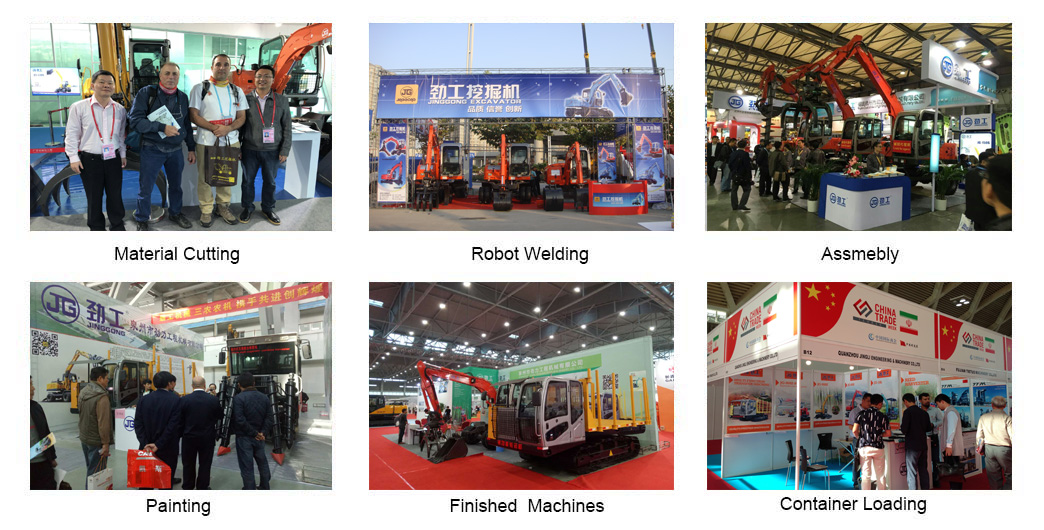 Exhibition show of Jing Gong excavator munufacturer