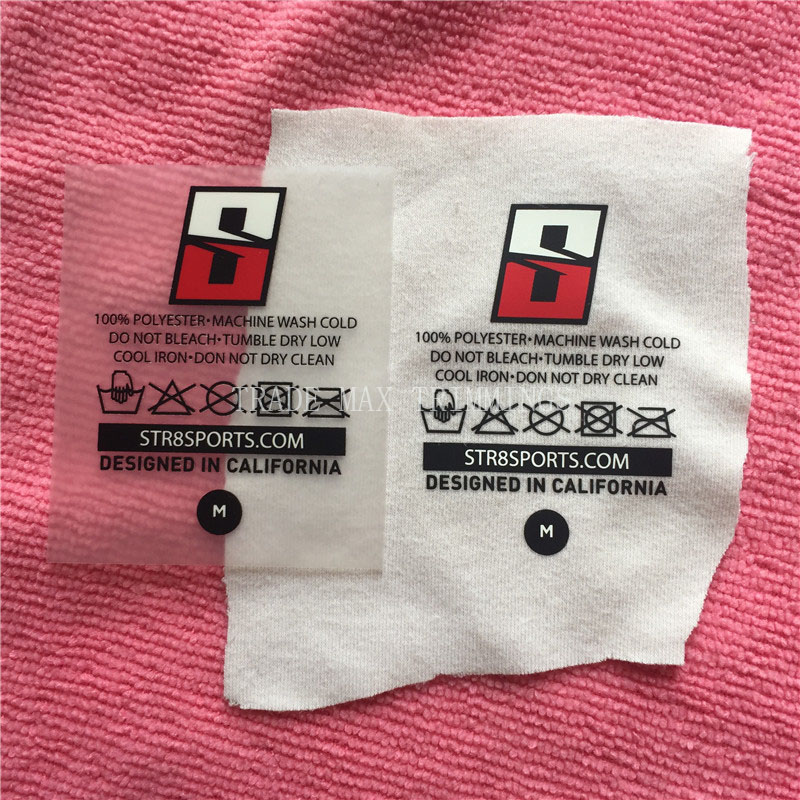 custom printing garment wash label