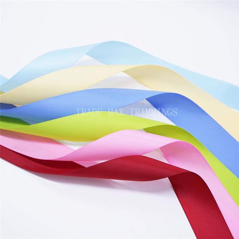 A variety of colors of tinted ribbon