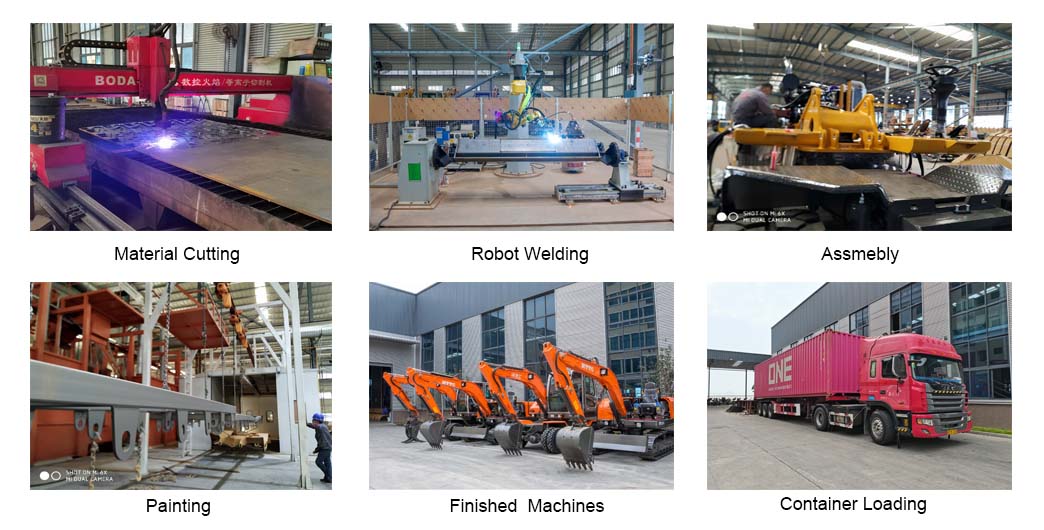 Process of excavator of Chinese excavator supplier (JingGong)