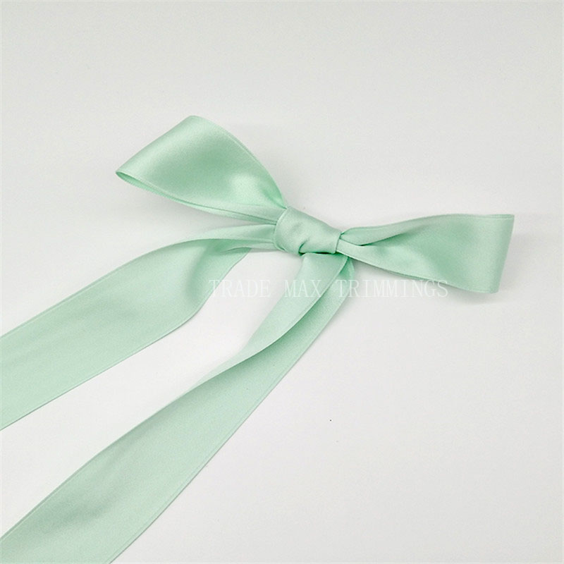 Bow colored satin ribbon