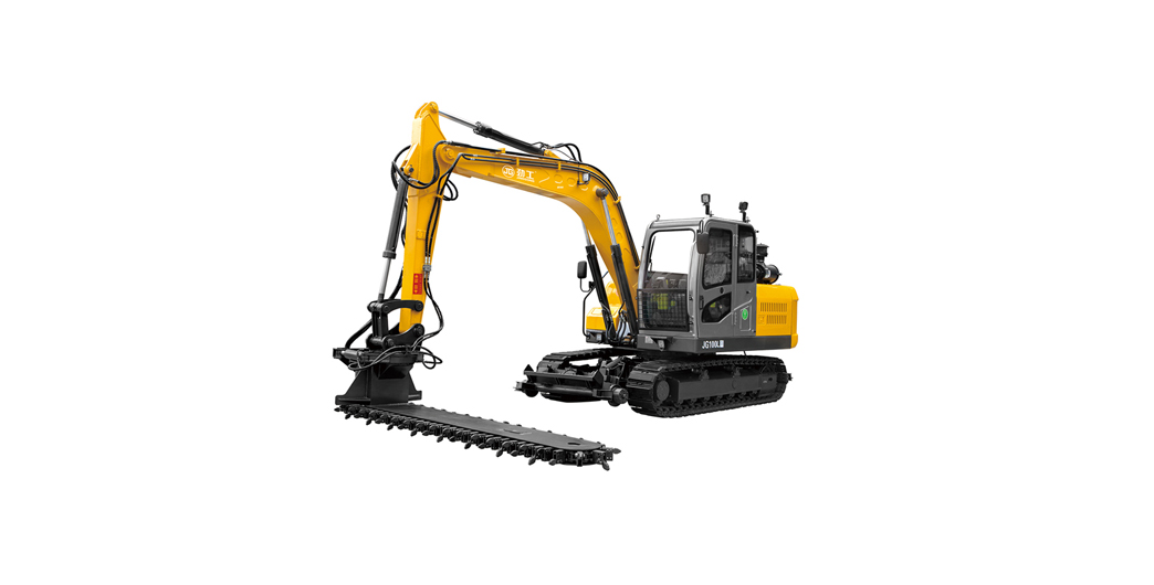 hot sale JingGong 8 ton crawler excavator with railway ballast machine