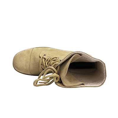 Khaki army desert boots