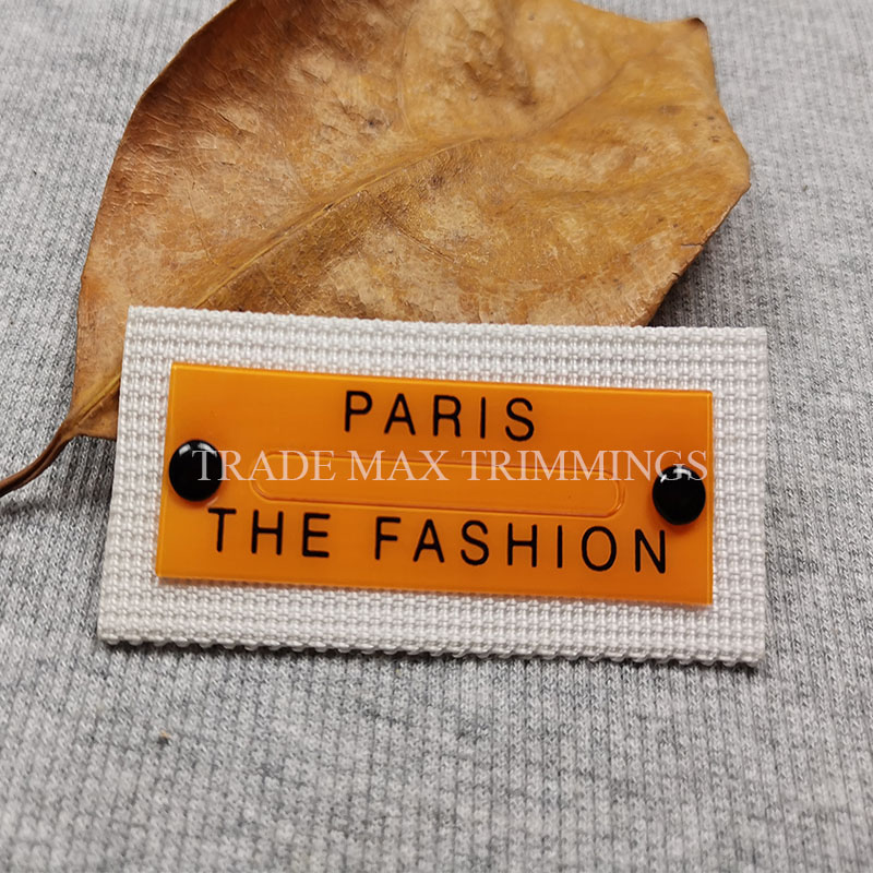 Fashion knit patches with transparent PVC