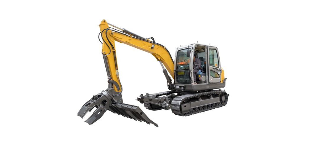 hot sale JingGong 8 tons crawler excavator with sleepr changer for railway maintenance