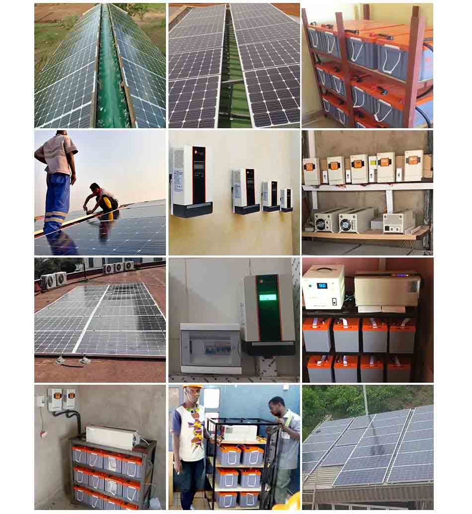 Complete Off Grid 48VDC 220VAC 10kw Solar Panel Set Solar Power Sy