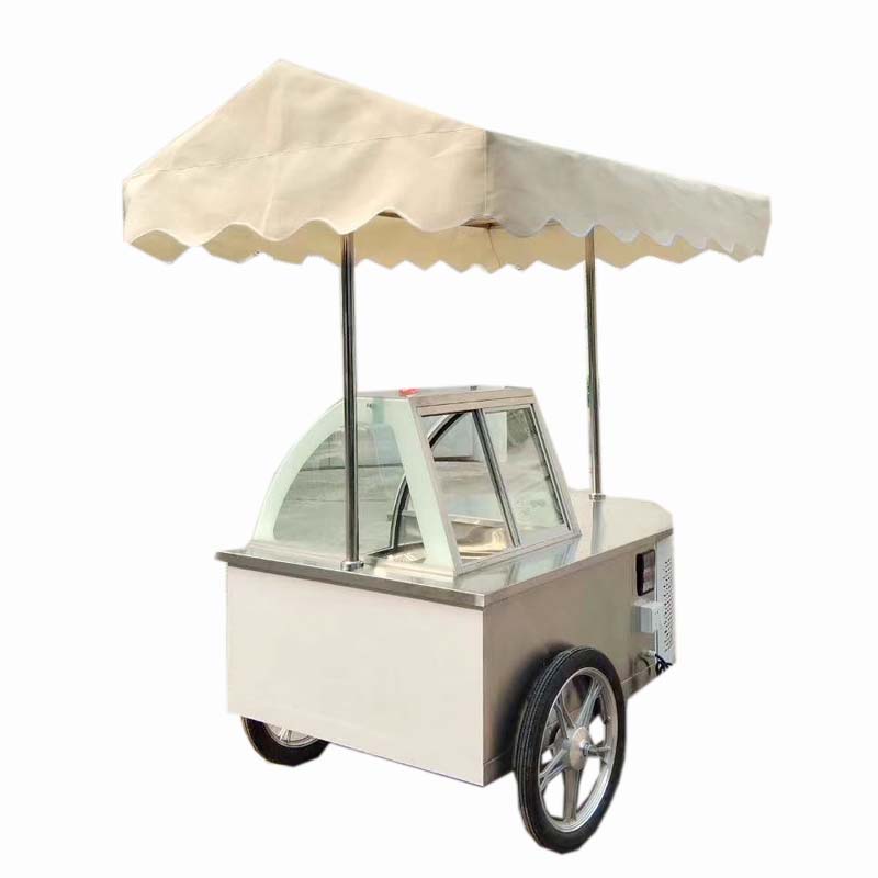 Mobile Ice cream display cart