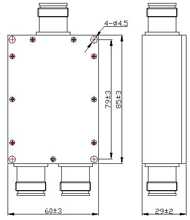 Low PIM 2Way Wilkinson Divider