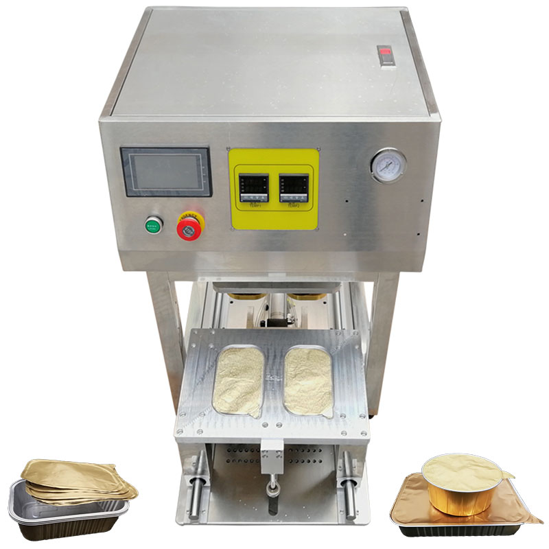 aluminium container sealing machine