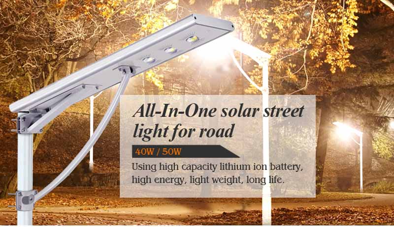 Solar LED All In One Street Lamp