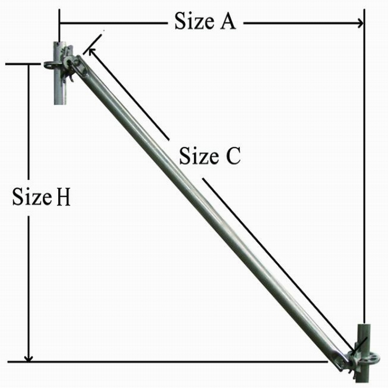 Ring Lock System Scaffolding Diagonal Braces