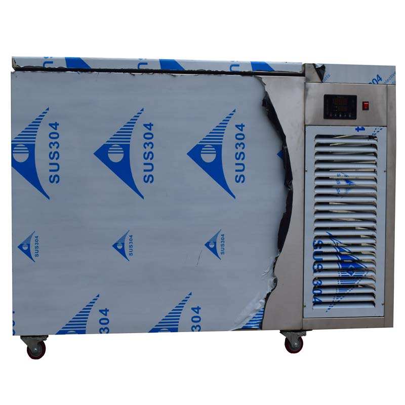 Top open door stainless steel freezer Top open door stainless steel freezer