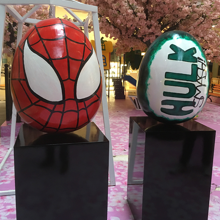 standing egg decorative statues 