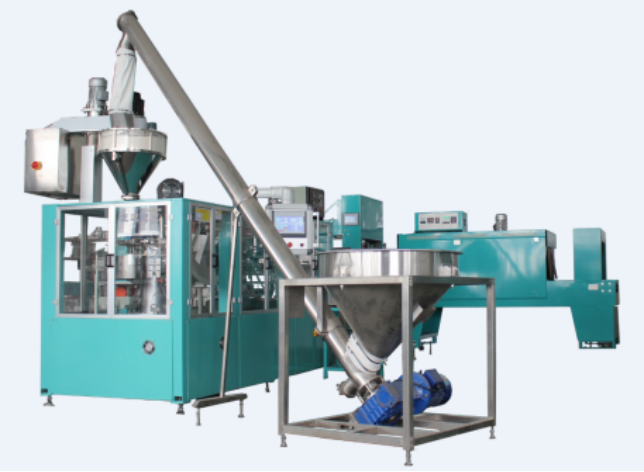 Paper bag packing machine line for flour, powder filling