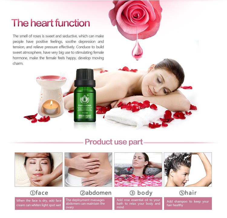 Aromatherapy rose essential oil