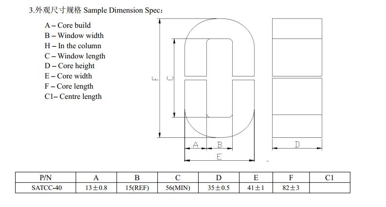 Amorphous Winding Core CC40 wholesale