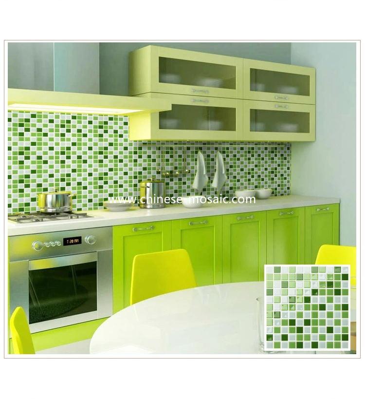 crystal glass mosaic tile for kitchen wall
