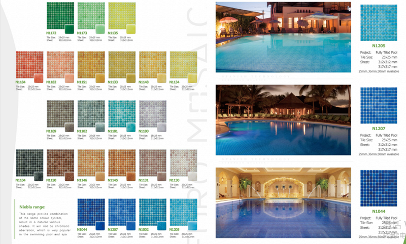 tile mosaic for swimming pool 