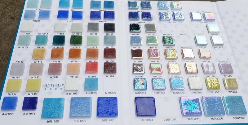 Euro glass mosaic for pool Euro glass mosaic for pool