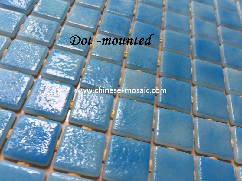 Dot mounted swimming pool mosaic