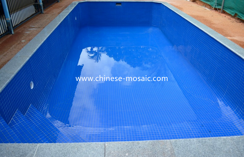 crystal glass mosaic for swimming pool 