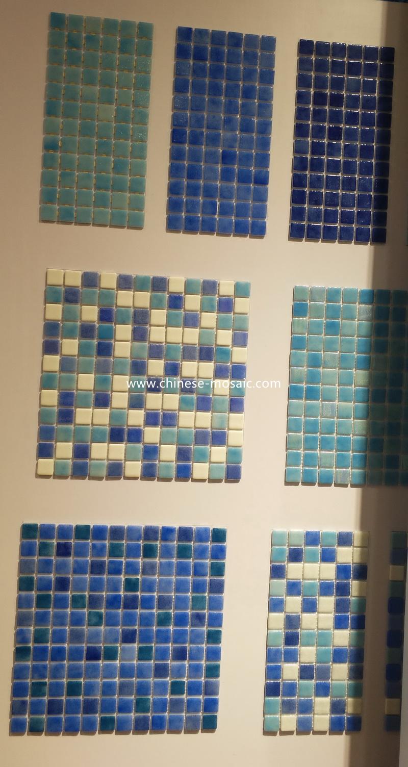 Euro glass mosaic for swimming pool