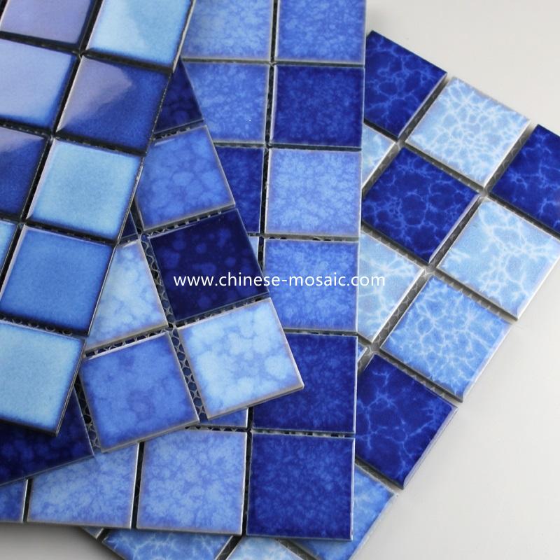 crystalline glaze swimming pool mosaic