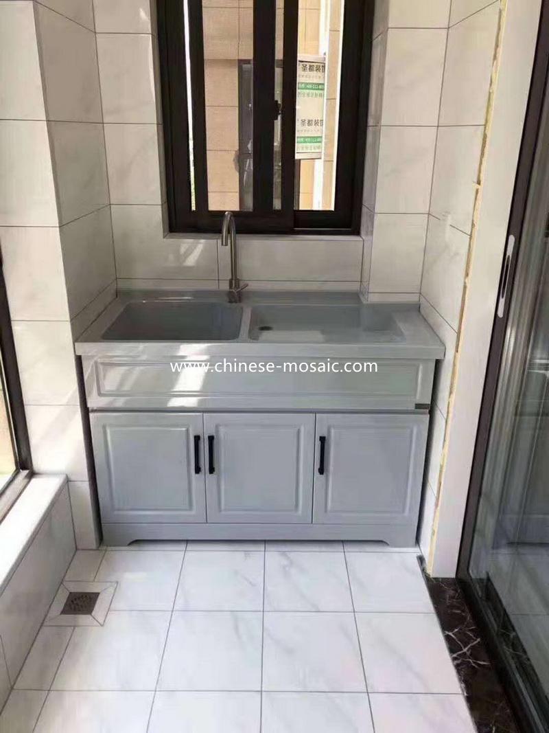 balcony stone cabinet