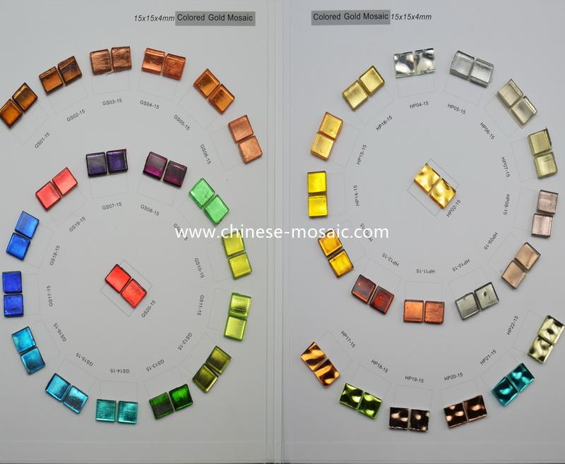 colored gold mosaic