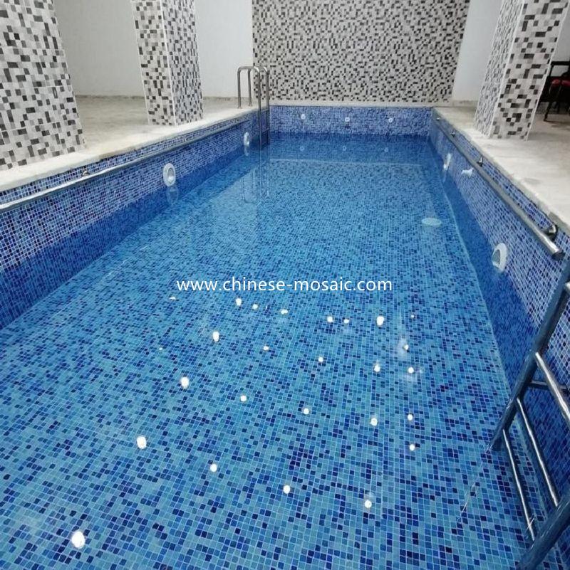 China swimming pool mosaic factory